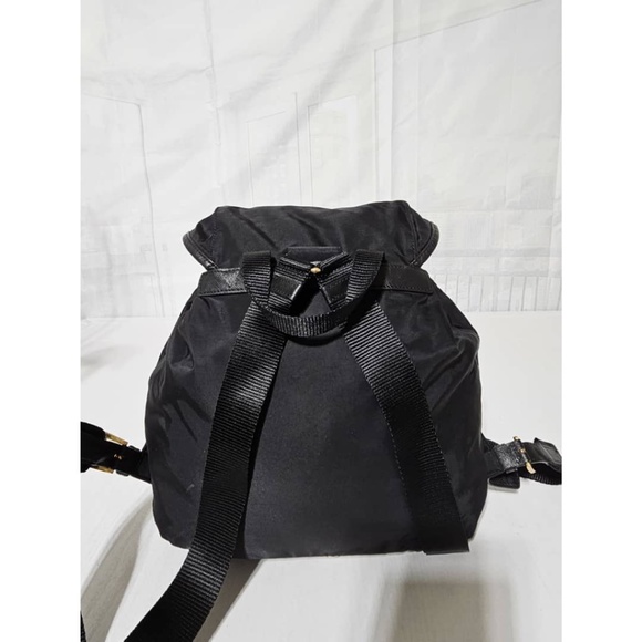 Prada Black Backpack with Gold Accents - Picture 9 of 13